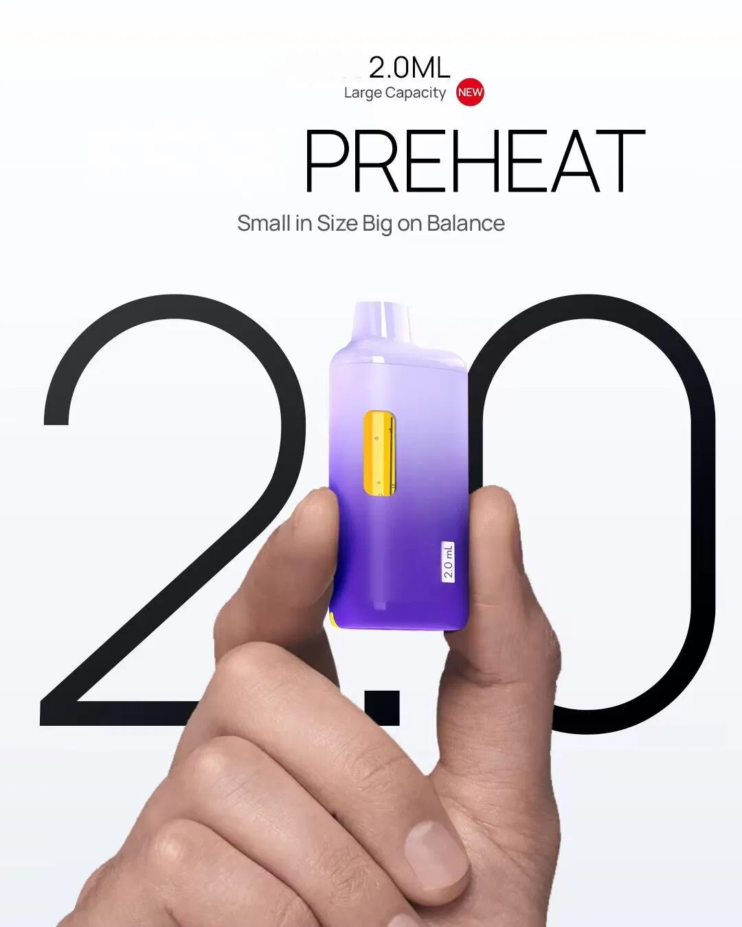 Direct Factory Customize OEM Service Metal-Free Ceramic Disposable Mini Box Vape Device with Preheating Function, Inhale Activated 2ml 2g 2gram Empty Carts