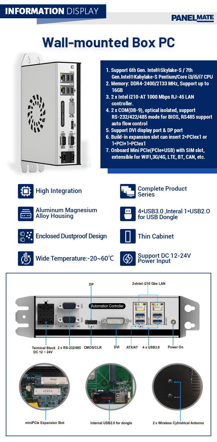 Industrial PC Dimensions and Mounting