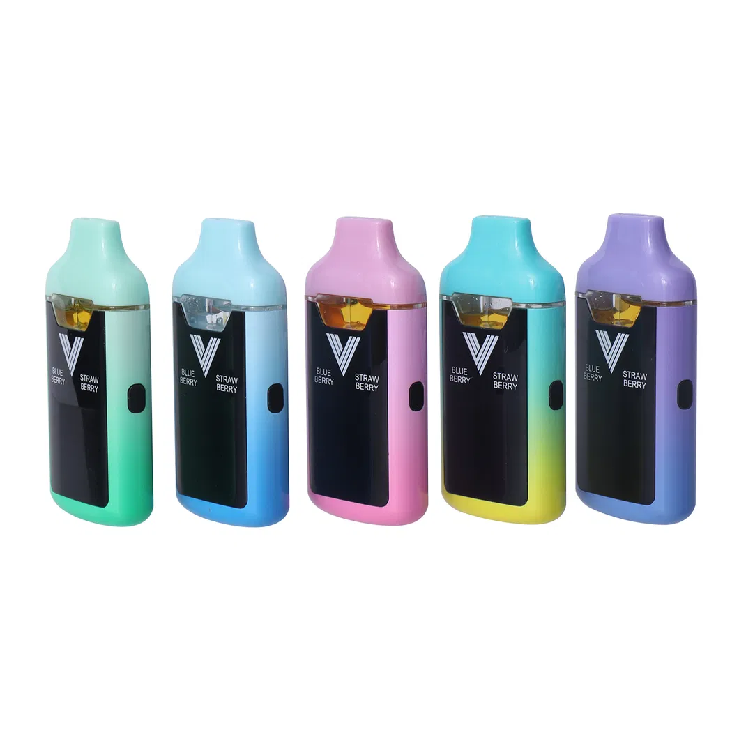 Wholesale Ceramic Dual Double Chamber Hardware Disposable Vape Pens Empty 1ml+1ml Postless Device with Big LED Smart Screen