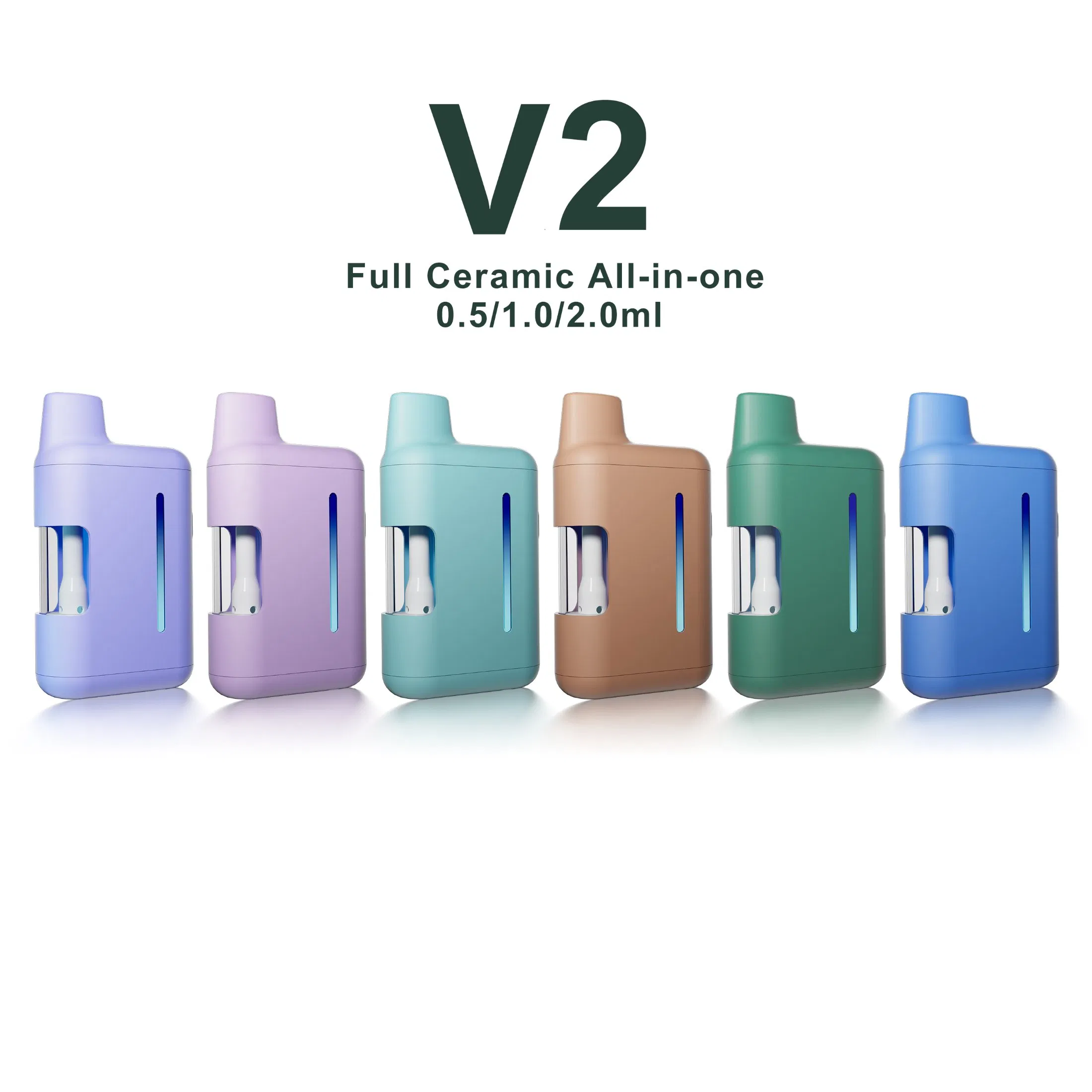 0.5g 1g 2g Metal-Free Ceramic Coil Live Resin Rosin Compatible Glass Tank Disposable Vape Pen Rechargeable OEM Device