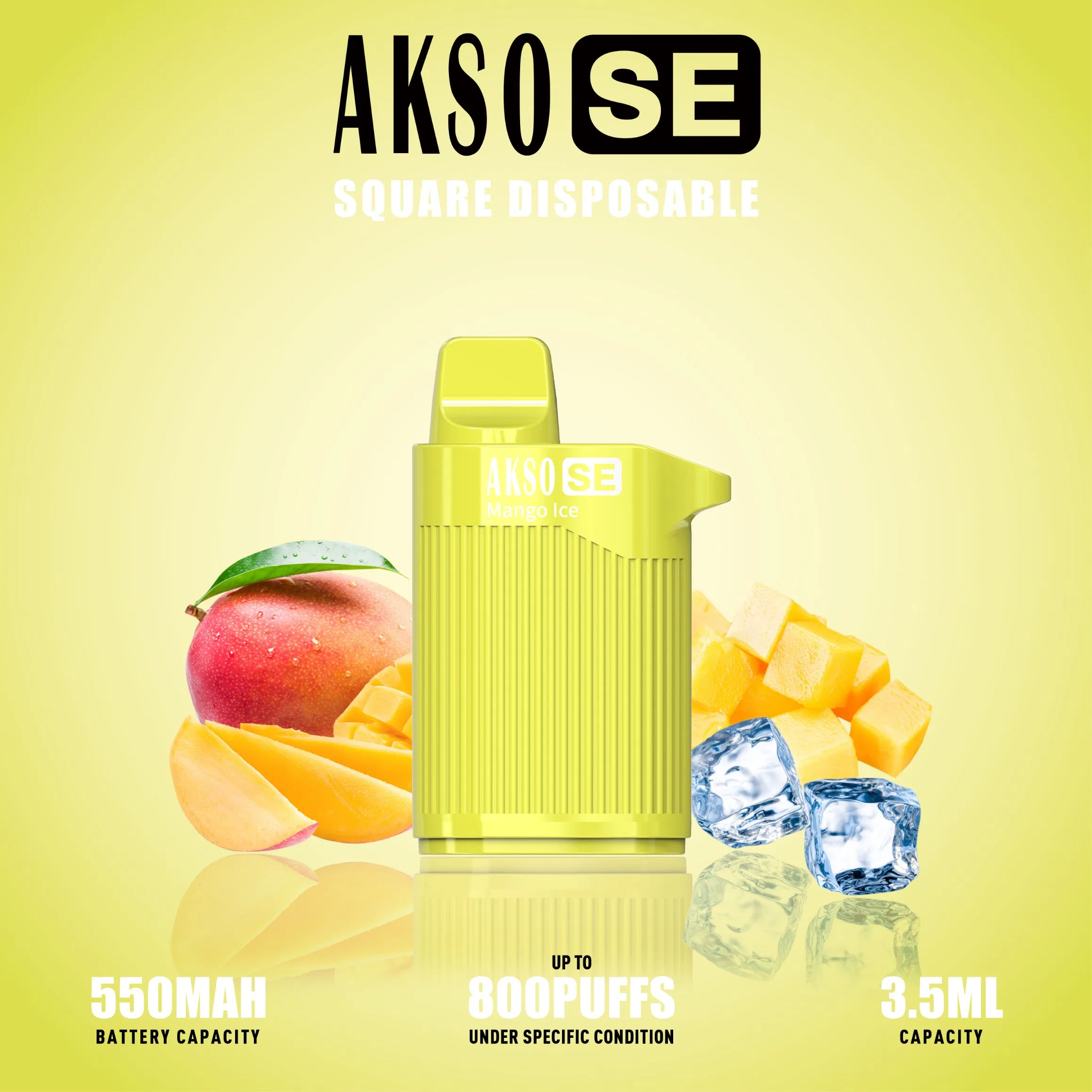 2022 China Factory Hot Sale Puff Akso Disposable Vapes Best Portable Vaporizer 800 Puffs Electronic Cigarette 3.5ml Pod Vape Device