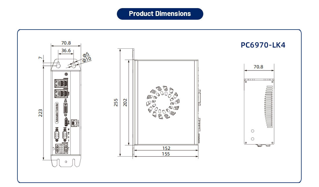 Industrial Automation Wall Mount Modular Embedded Box PC IOT Edge Box Computers Ethercat IO Modult CNC Controller