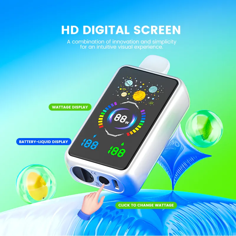 Mesh25 30000 Puffs Vape Full OLED Screen Adjustable Wattage Smooth Flavor Pod Device
