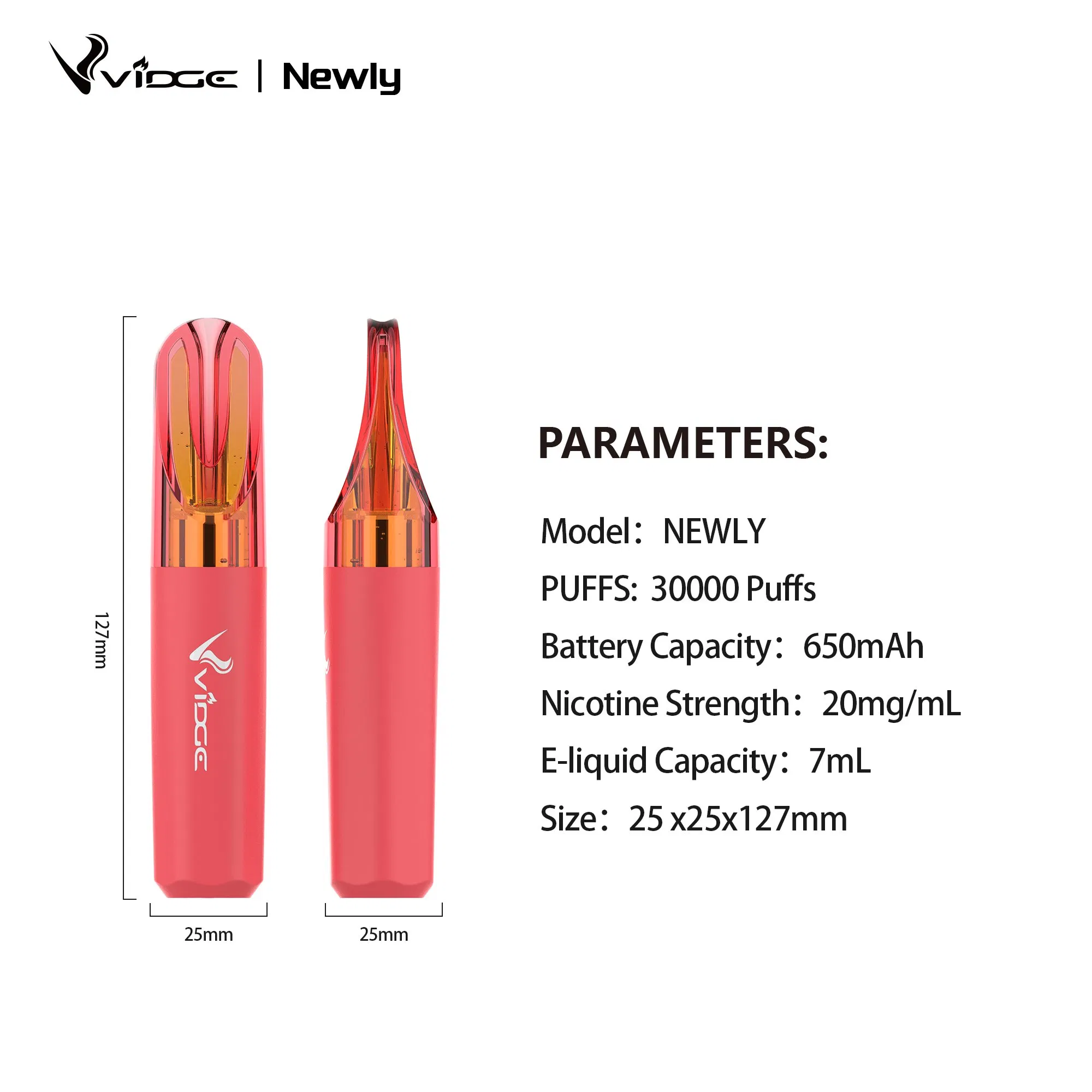 High Capacity Rechargeable Vape Device with 30000 Puffs and Type-C Charging