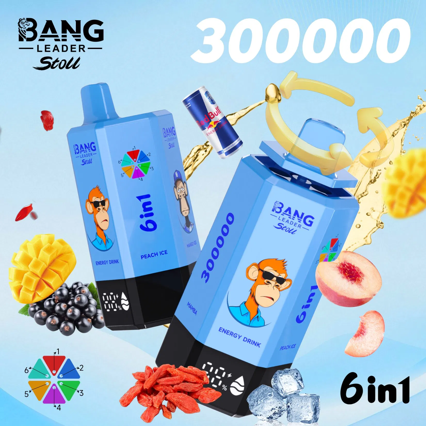 Compact Portable Bang 300K Best Disposable 2026 Adjustable Wattage New Year Gift Vaportizer Vape Device