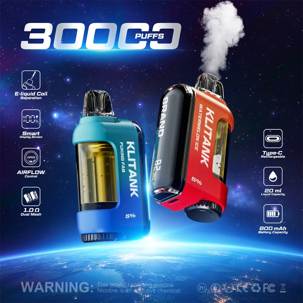 Sleek Rechargeable Vape Device with 20ml Eliquid Customization Options Available
