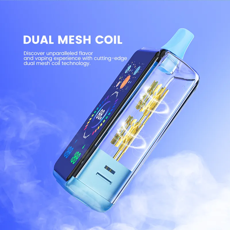 Mesh25 30000 Puffs Vape Full OLED Screen Adjustable Wattage Smooth Flavor Pod Device