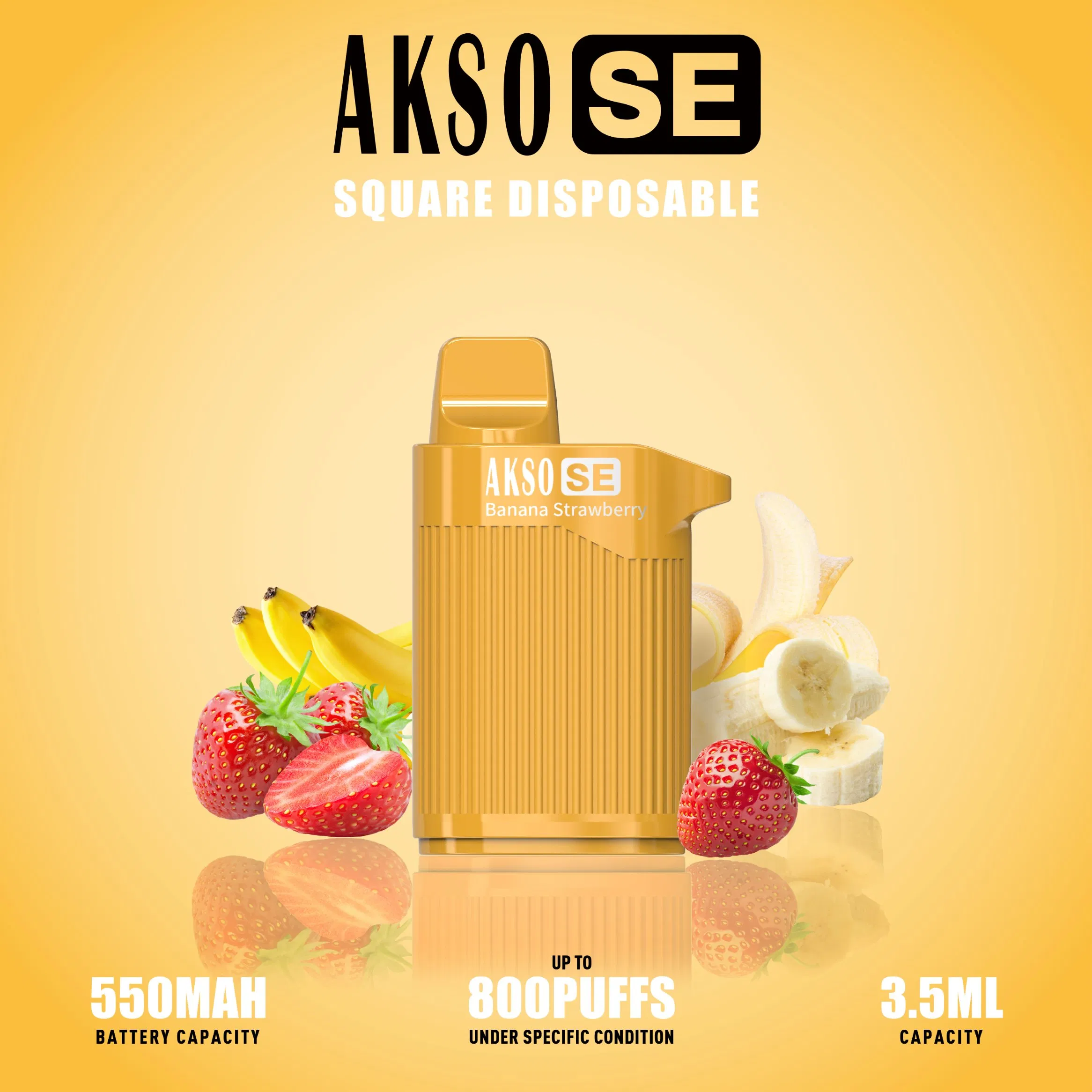 2022 China Factory Hot Sale Puff Akso Disposable Vapes Best Portable Vaporizer 800 Puffs Electronic Cigarette 3.5ml Pod Vape Device