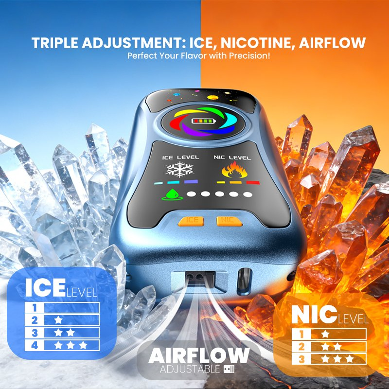 Top Wholesale Ice Nicotine Control Fu/Mot Ultra T32000 Disposable Vape Vegetable-Preparation Vaping Device with Joy Screen