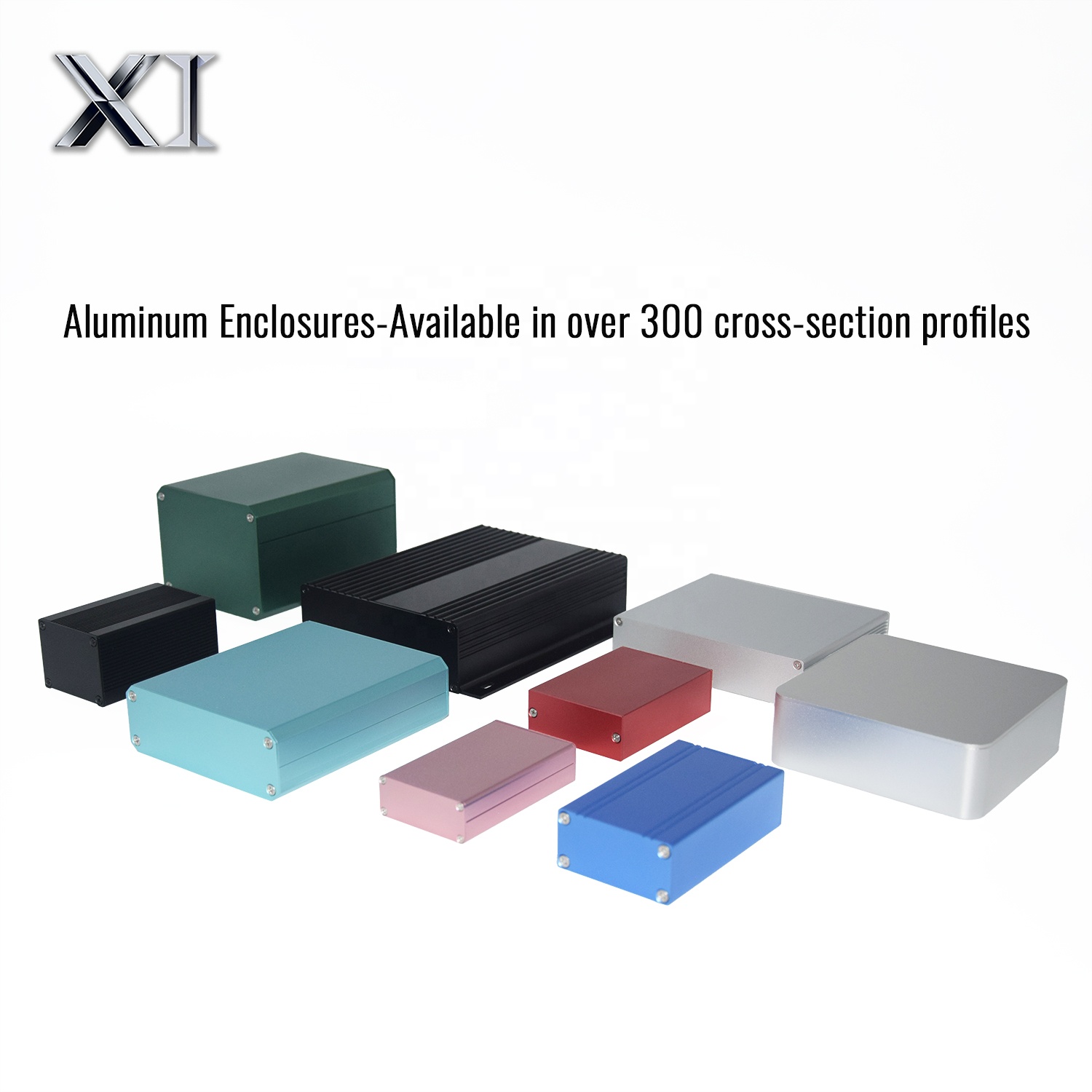 200*55mm Modular Aluminum Profile Enclosure Split Design for IoT Devices and Communication Control Boards