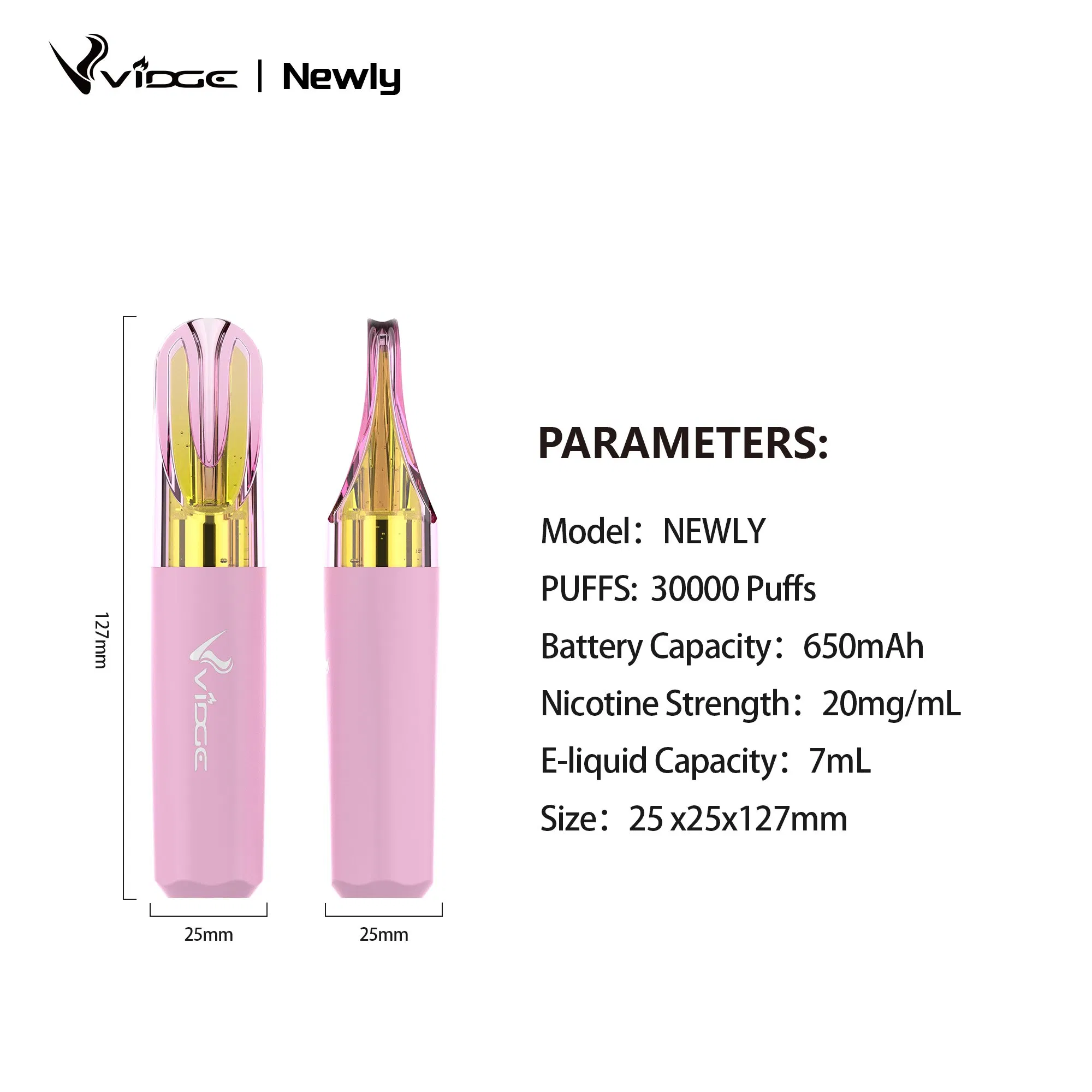 High Capacity Rechargeable Vape Device with 30000 Puffs and Type-C Charging