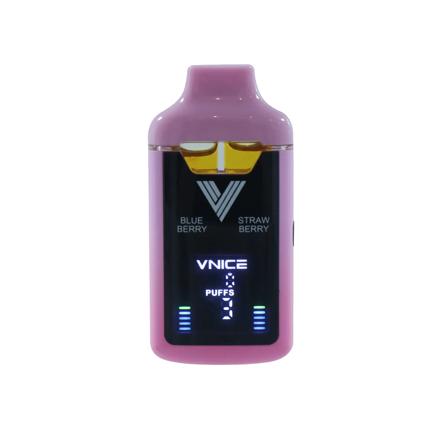 Wholesale Ceramic Dual Double Chamber Hardware Disposable Vape Pens Empty 1ml+1ml Postless Device with Big LED Smart Screen