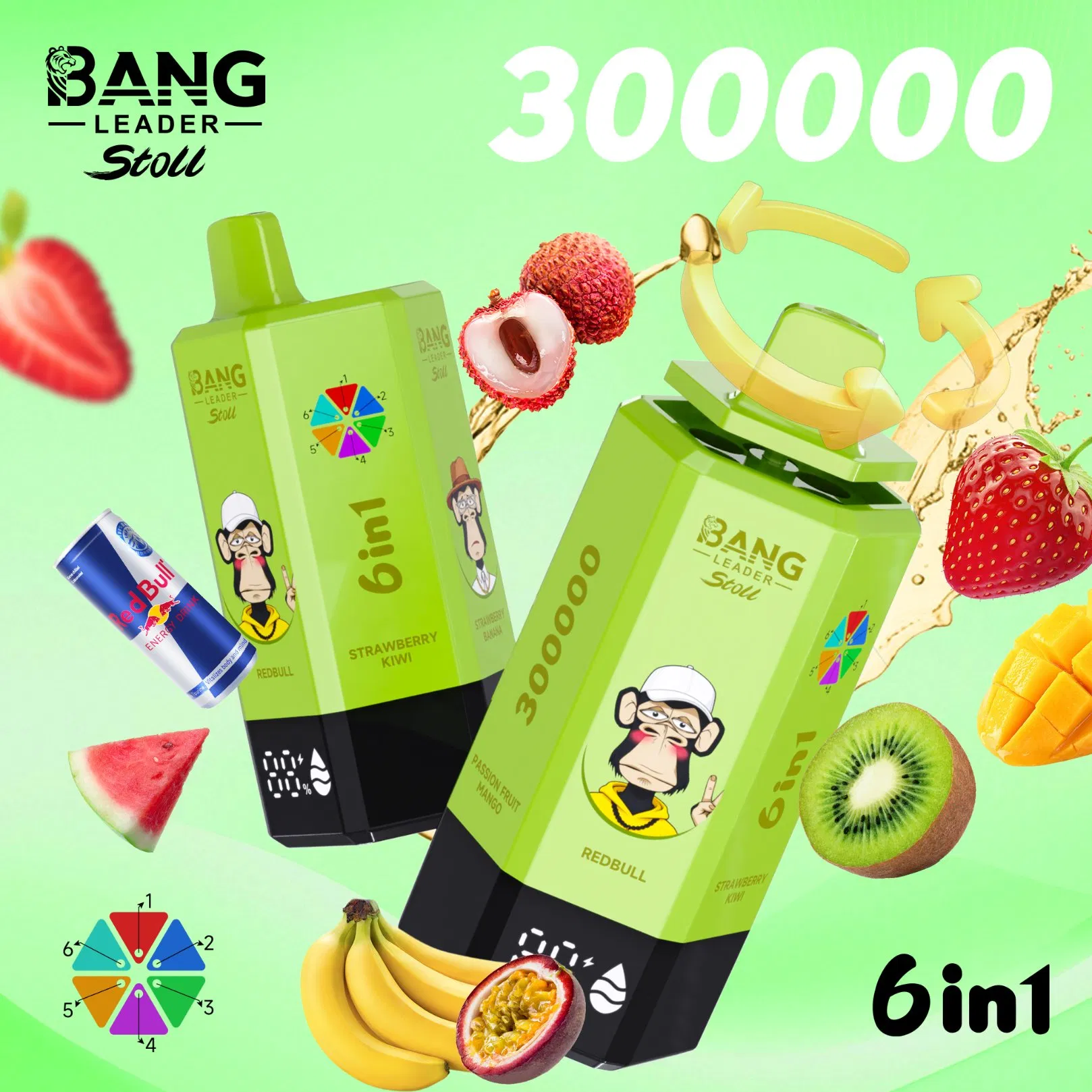 Compact Portable Bang 300K Best Disposable 2026 Adjustable Wattage New Year Gift Vaportizer Vape Device
