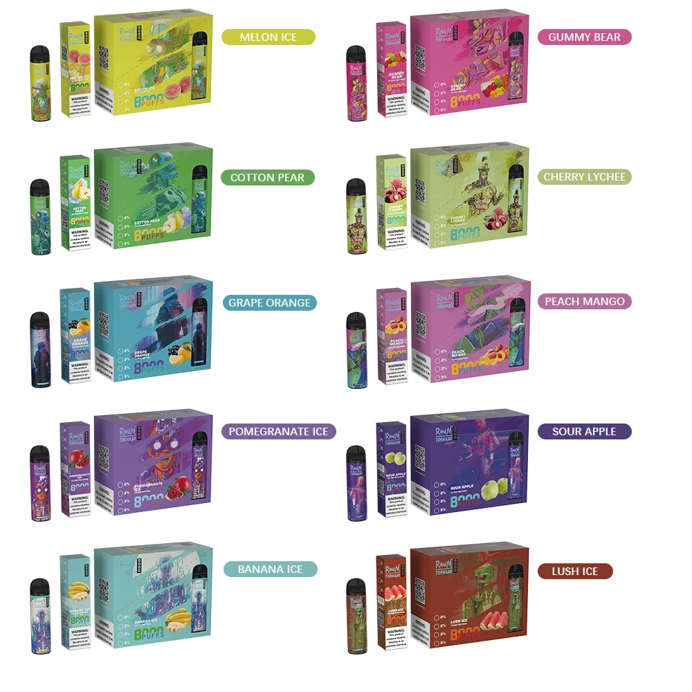2022 New Wholesale Factory Sale Tornado 8000 Disposable Vape Device