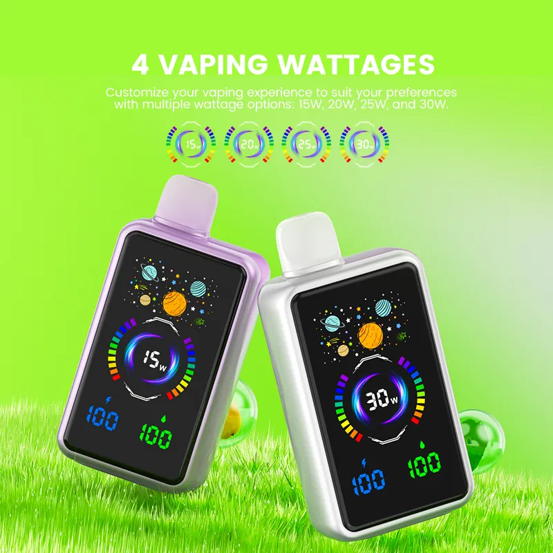 Mesh25 30000 Puffs Vape Full OLED Screen Adjustable Wattage Smooth Flavor Pod Device