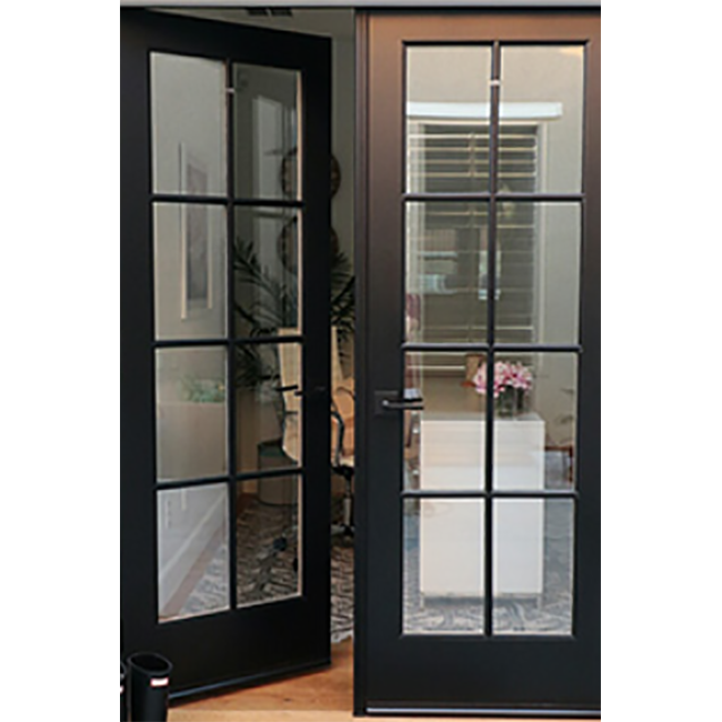 Modern Luxury Aluminum Frame Entry Swing Door Hurricane Impact Resistant Energy Star Double Glazed Glass for Coastal Villa