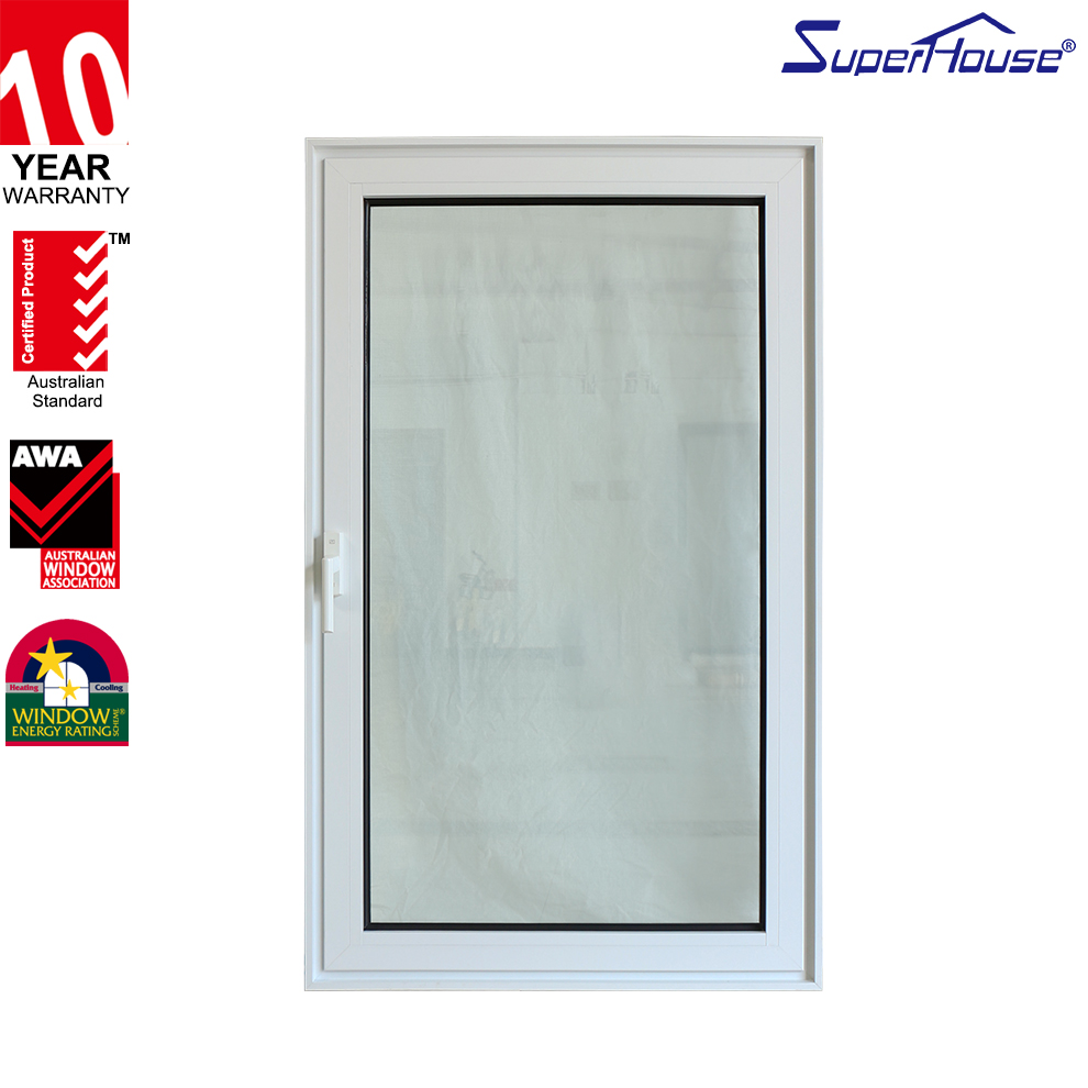 Superhouse High Quality for Houses Waterproof With Stainless Steel Screen Aluminium Tilt and Turn Window