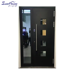 Exterior Door Modern Design Front Iron Doors Entrance Steel Aluminum Plate Entry Security Door for Villa