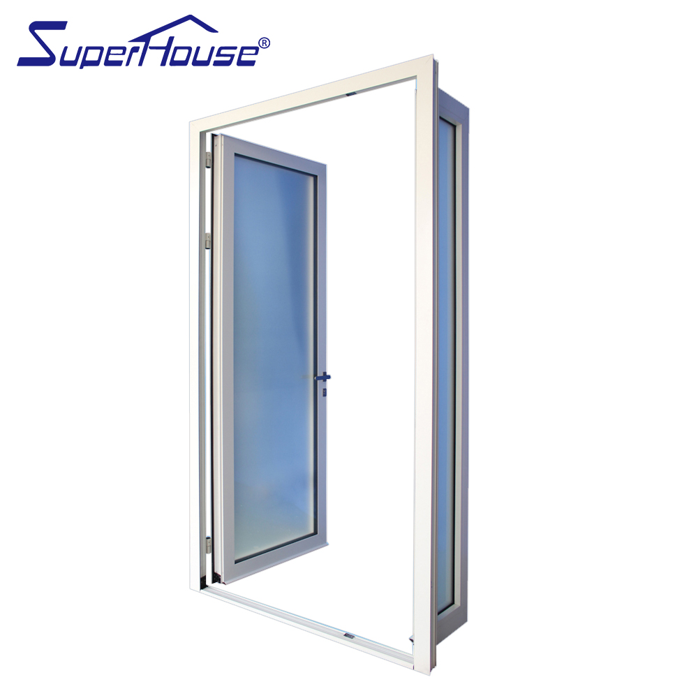 NOA Certified Wind & Hurricane Resistant Modern Aluminum Double Glazed Interior French Doors for Prefabricated Homes