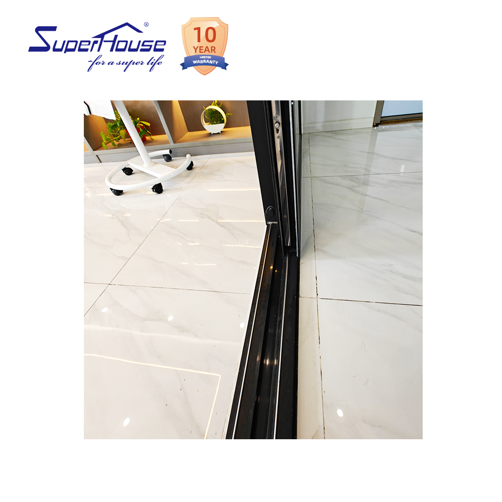 Customized Size Sliding Doors Double Glass Aluminum Doors Heat Insulation Energy Efficient Balcony Sliding Patio Door for Sale