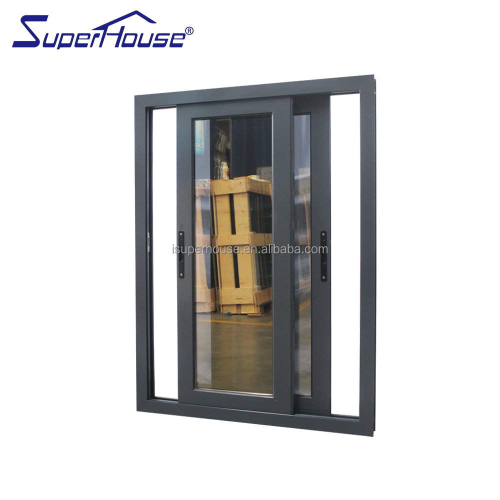 Miami Dade Certified Aluminum Sliding Window Laminated Safety Reflective Glass Anti Shatter Privacy Window Bedroom Living Room