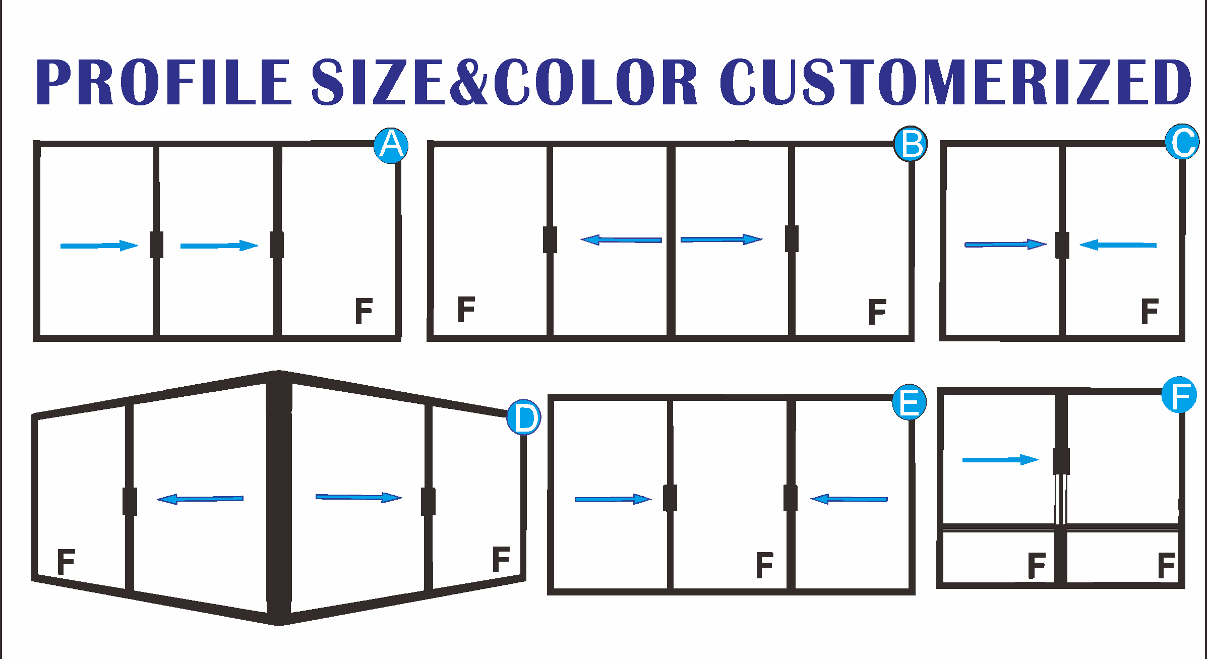 Australia AS2047 Standard Oversized Black Aluminum Hollow Glass Folding Patio Door Glass Bi-fold Door
