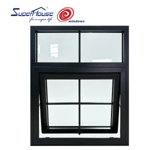Custom Aluminum Double Glazed Awning Window with Grilles Between Glass for Builders and Wholesale