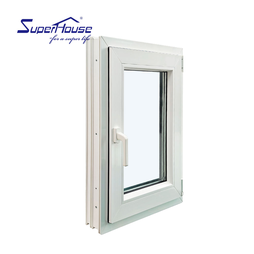 White and Black Vinyl Hung Window with Nail Fin Girds and Nfrc Certification Single Hung Casement Window