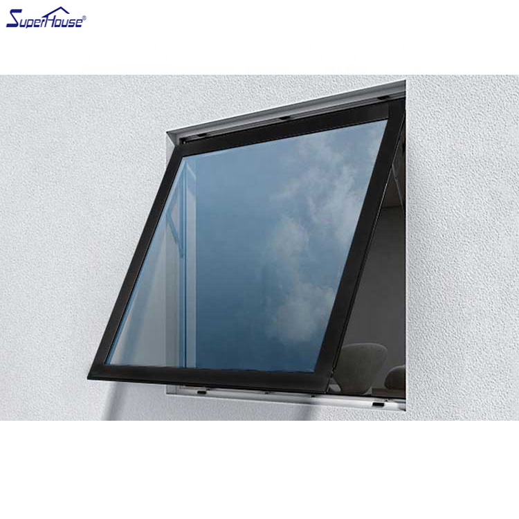 Residential Aluminum Awning Window NOA Hurricane Proof Double Glazing with Customized Color for Villa and Apartment Balcony