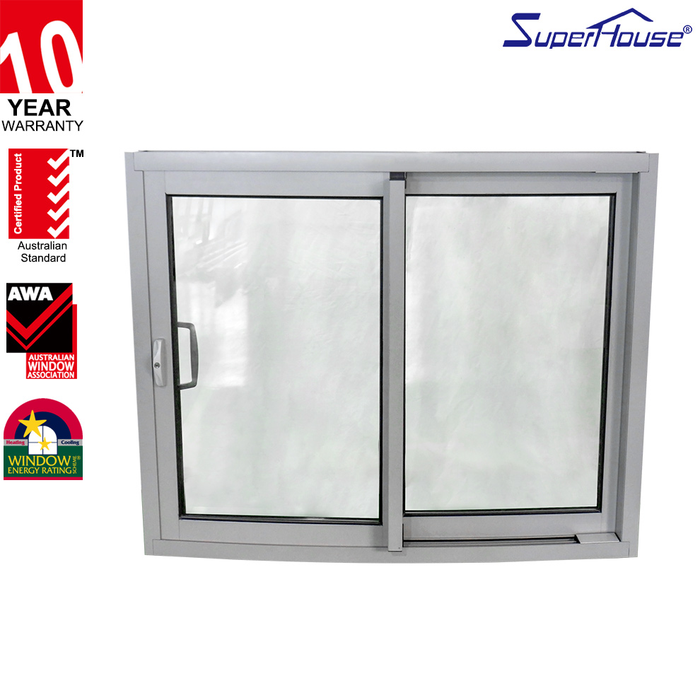 AS2047 Aluminum Sliding Window Modern Design Reflective Coated Glass Custom Color Privacy Protection for Residential Project