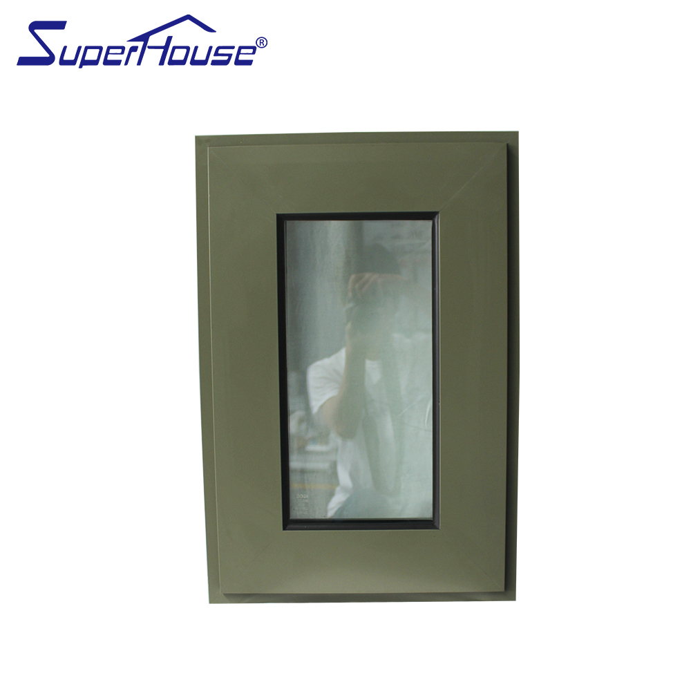 Modern Thermal Break Aluminum Crank Awning Window NFRC AAMA Certified American Style for Residential Villa