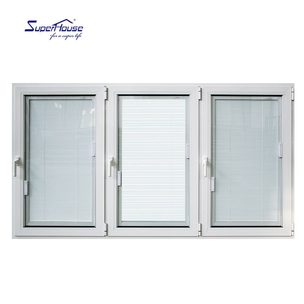 Aluminum Alloy Swing Windows & Doors with Tempered Glass Modern Design Soundproof Function Energy Star Qualified Commercial Use