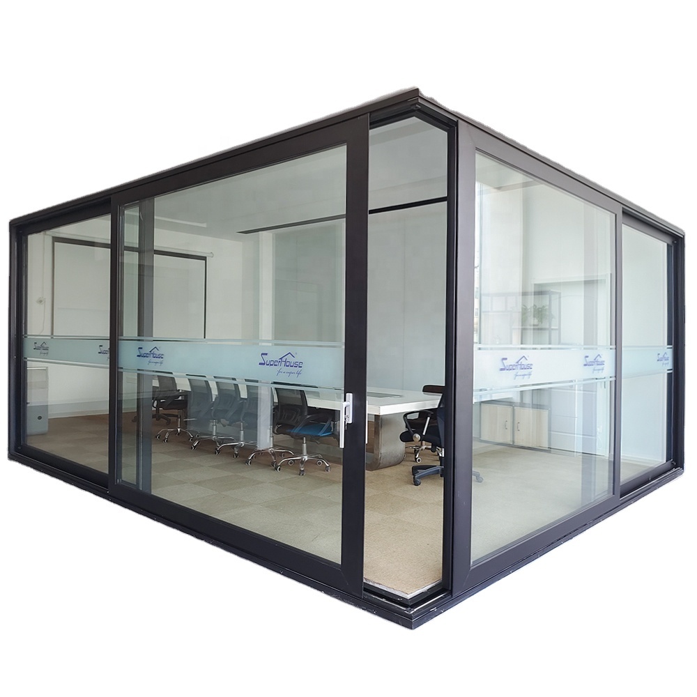 Color Adjust Office Used Lift Slider Partition Wall Soundproof Insulation Impact Resistance Aluminium Sliding Door