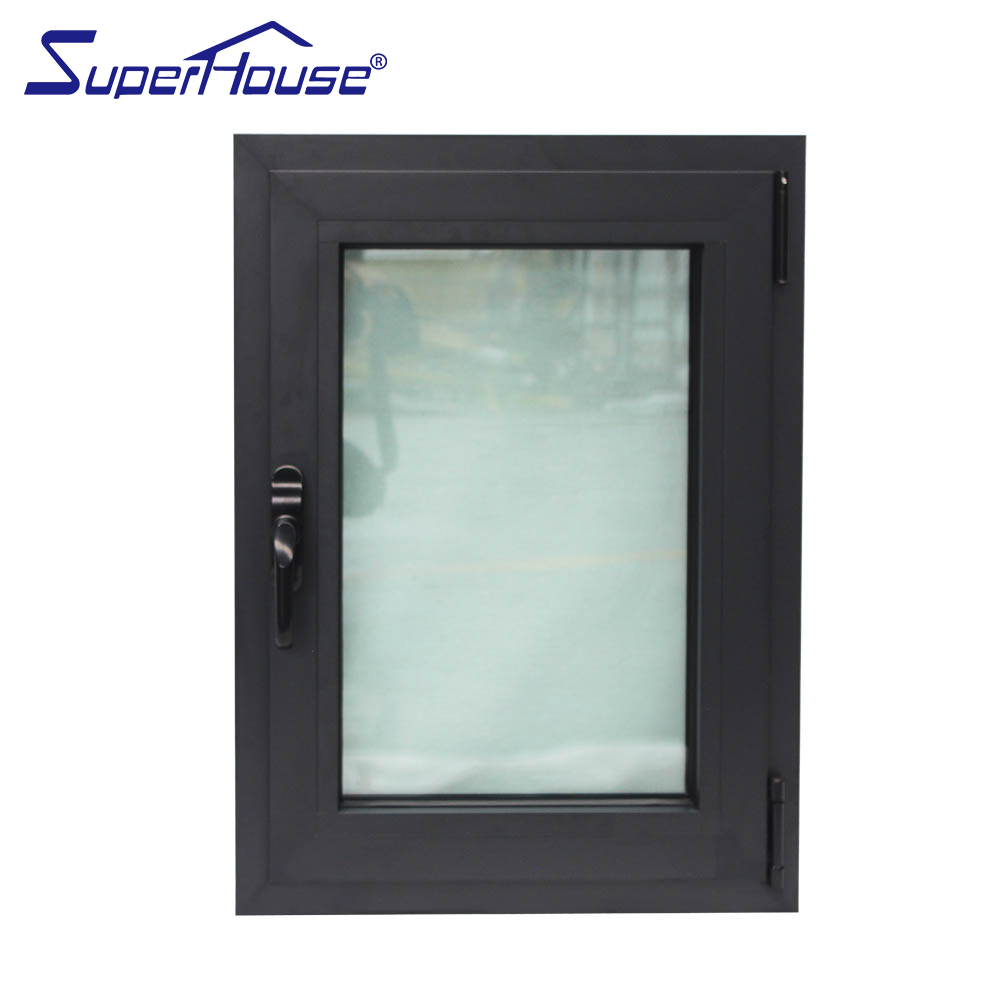 Custom Residential Thermal Break Aluminum Casement Window Double Glazing Heat&Sound Insulation German Hardware 10 Years Warranty
