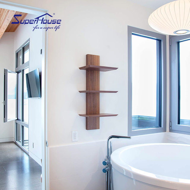 Double or Triple Glass With Low-E Aluminum Alloy  Minimalism Series Window  Low U-Value Casement Windows