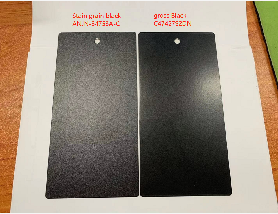 Surface Finish Color Chart