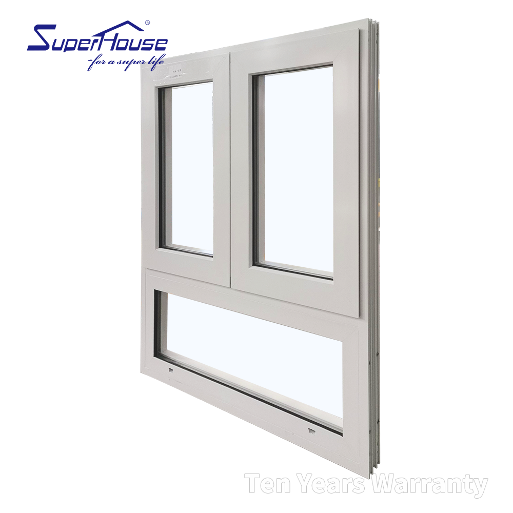 NFRC TITL 24 Thermal Break American Window Big Glass Panel Aluminum Swing Casement Window Outward-Opening Windows