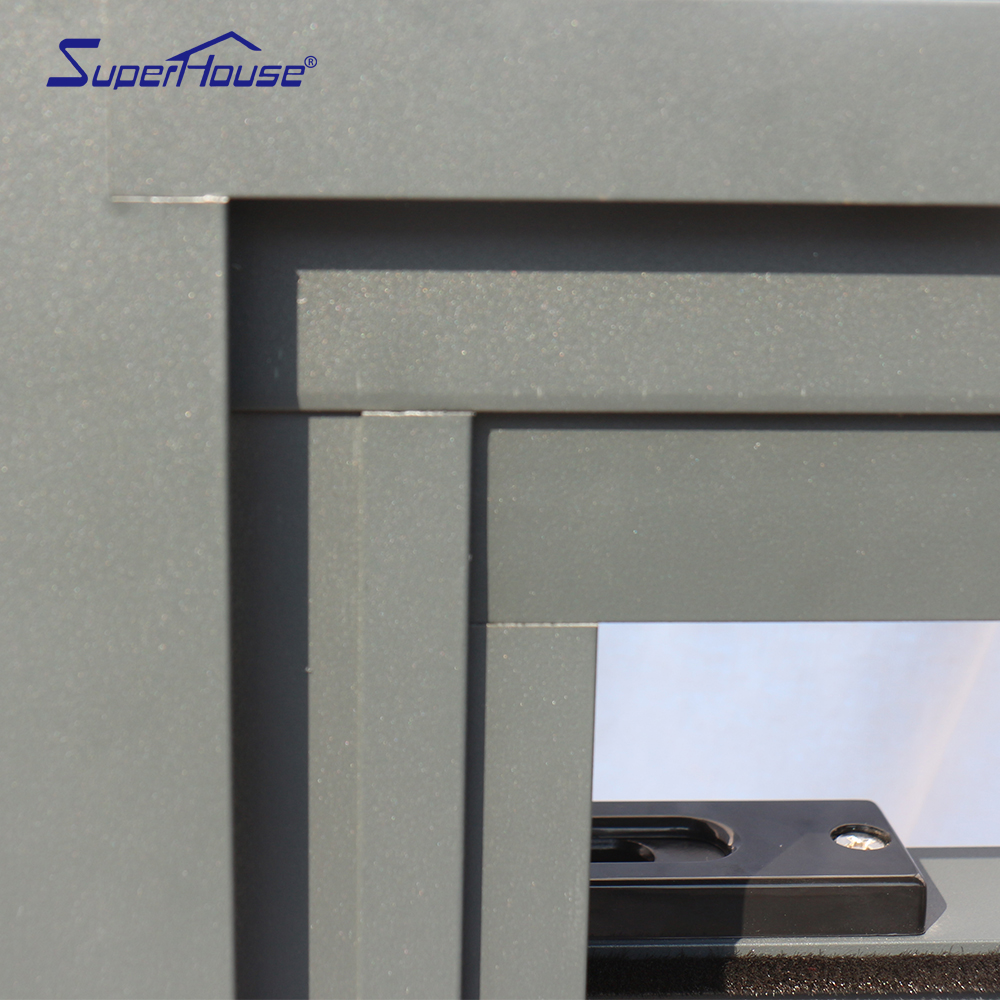 NAFS Approval Aluminum Single Hung Window Ultra Clear Glass High VLT Abundant Natural Light for Apartment Project
