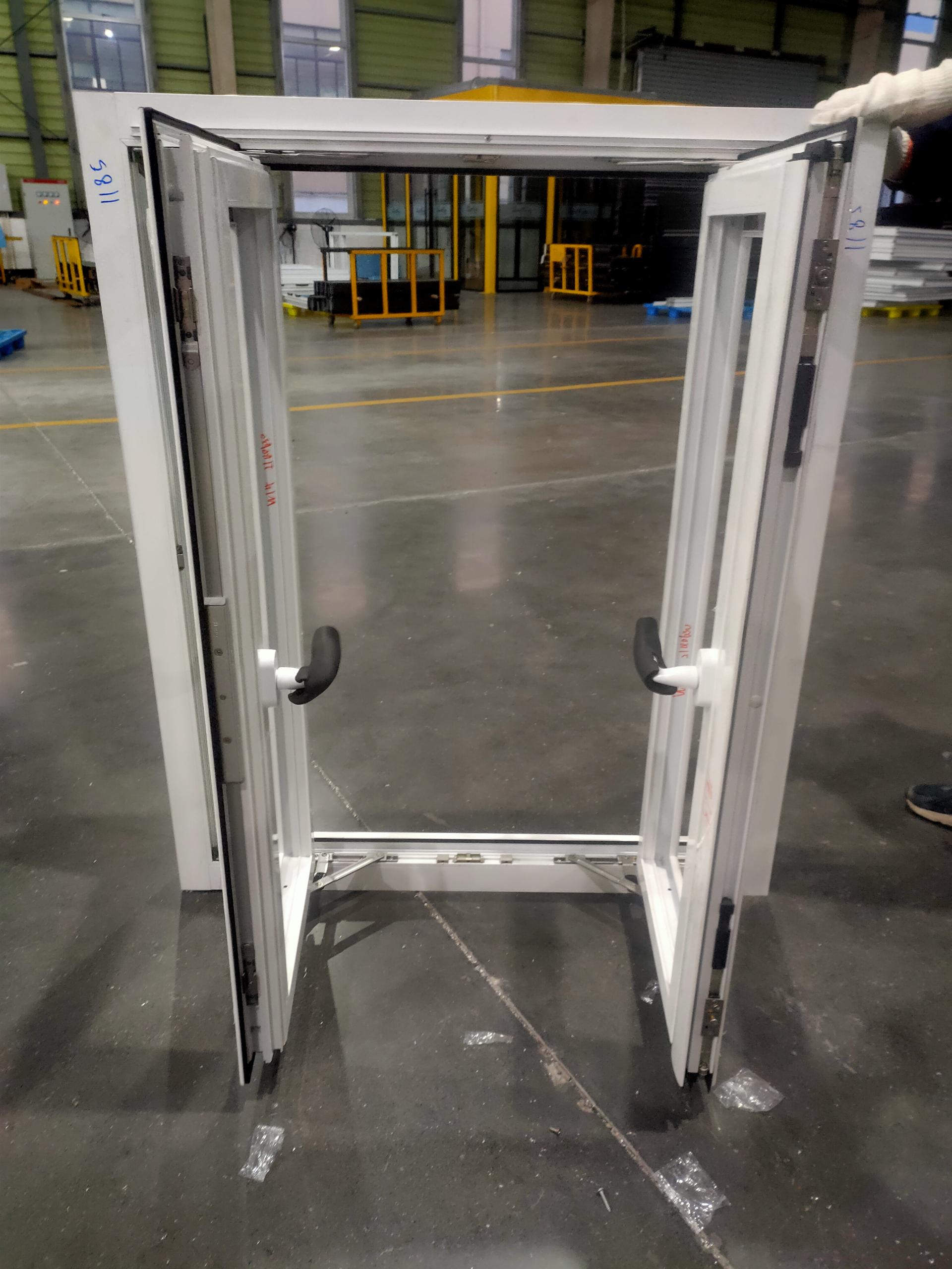 Superhouse Customized Tempered Glass Window Soundproof Residential Ues French Aluminum Casement Window