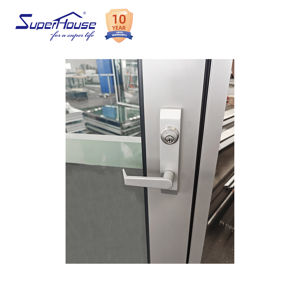 Commercial Project Special Aluminum Emergency Escape Door Complete Safety Panic Hardware for Apartment Hotel Office Building