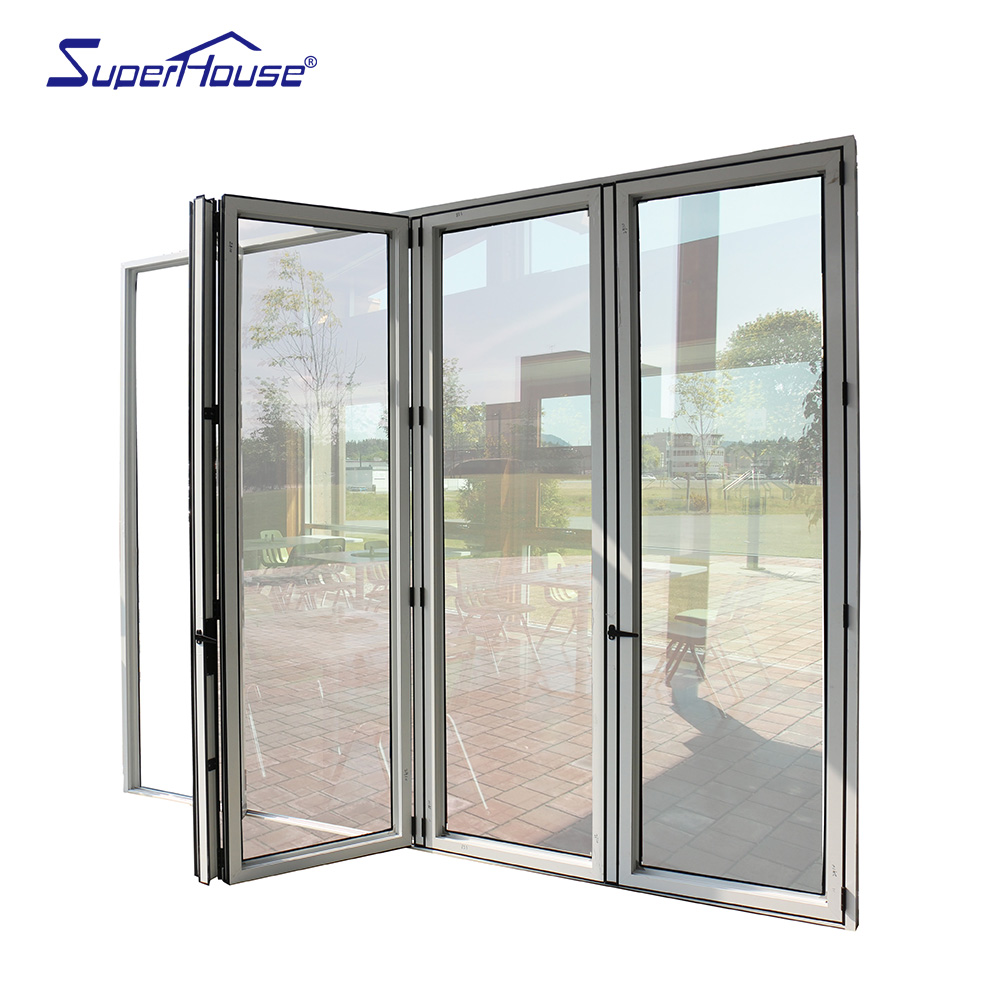 Superhouse NFRC AAMA Miami-Dade Hurricane Impact Rate Exterior Aluminum Sliding Door Patio Doors