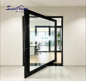 Low-E Double Glazed Aluminum Pivot Entry Door
