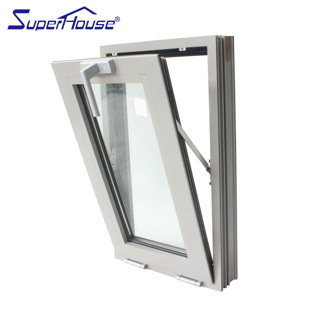 Modern Energy Efficient  High Security Customizable Aluminum Tilt Turn Windows for North American Hot Sale for Home
