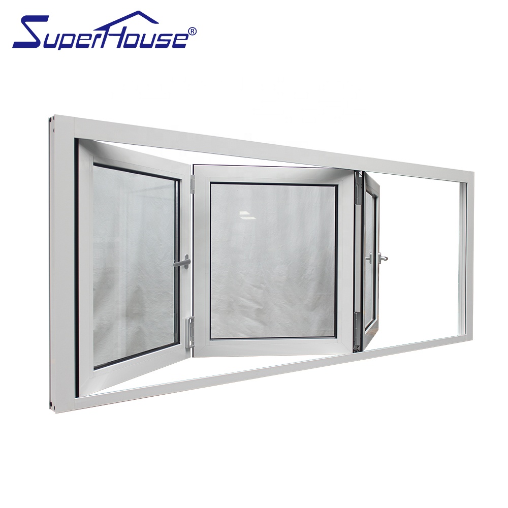 AS2047 Aluminum Folding Window Thermal Break Double Glazed Glass Argon Filled Heat Insulation Soundproof Waterproof  Villa Patio