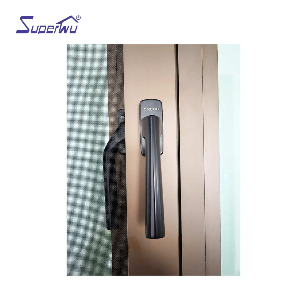 Superhouse High Performance Corrosion Resistant for Luxury Villas Commercial Office Building Black Aluminum Tilt Turn Window