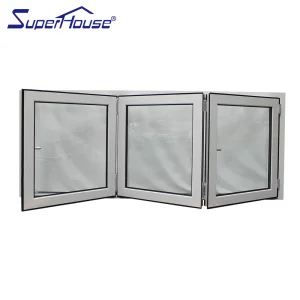AS2047 Aluminum Folding Window Thermal Break Double Glazed Glass Argon Filled Heat Insulation Soundproof Waterproof  Villa Patio