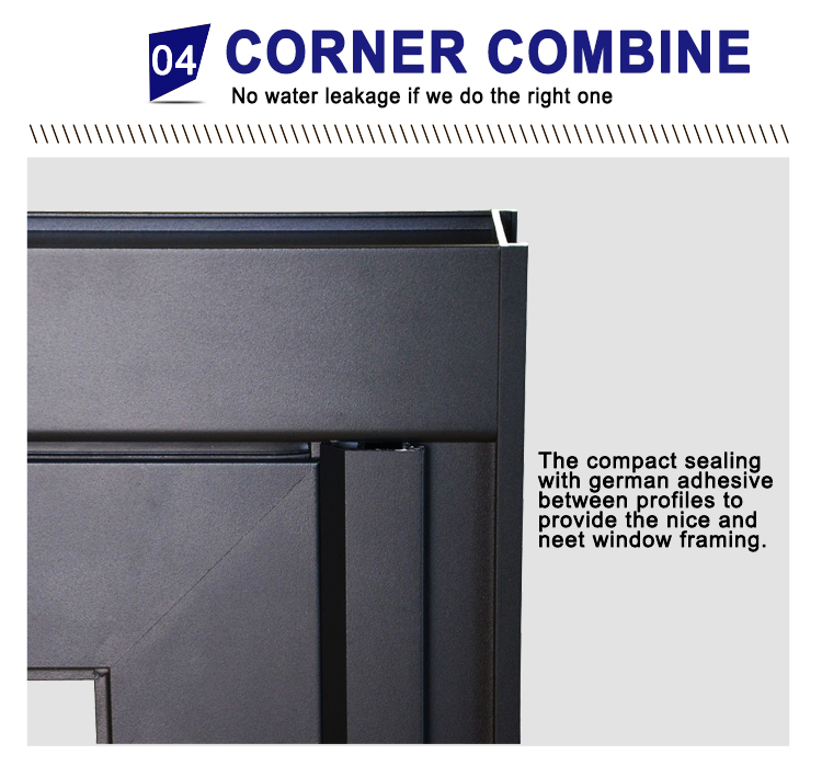 Aluminum Frame Bi-Fold Glass Patio Window Insulated Tempered Glass Soundproof Energy Saving for Residential House