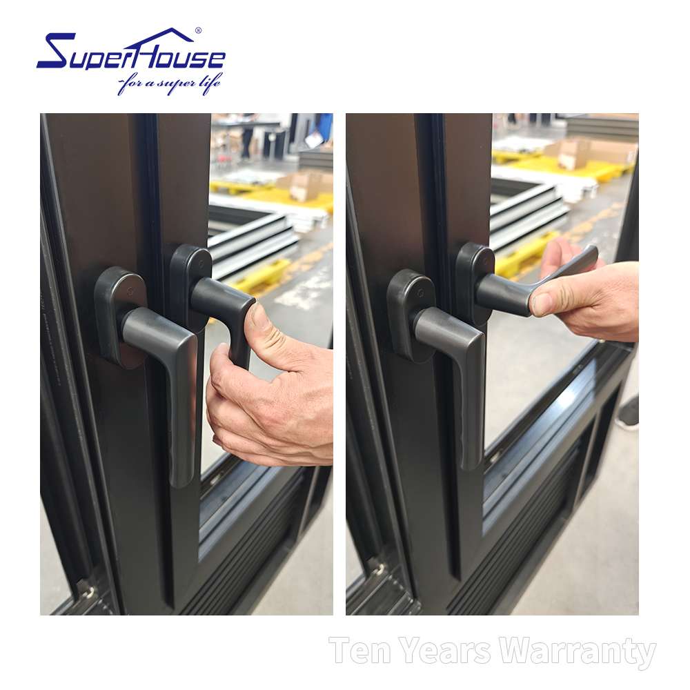 Commercial Window 5 Start Hotel PTAC Louver Casement Window+fixed Louver Customized Blinds Aluminum windows