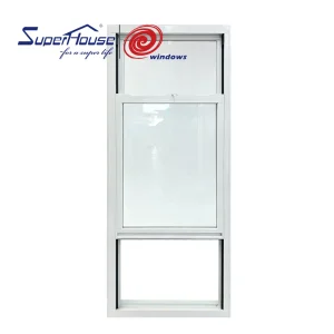 NOA/FPA/NFRC Hurricane Impact Proof Double Tempered Single /double Hung windows for House With Nailing Flange
