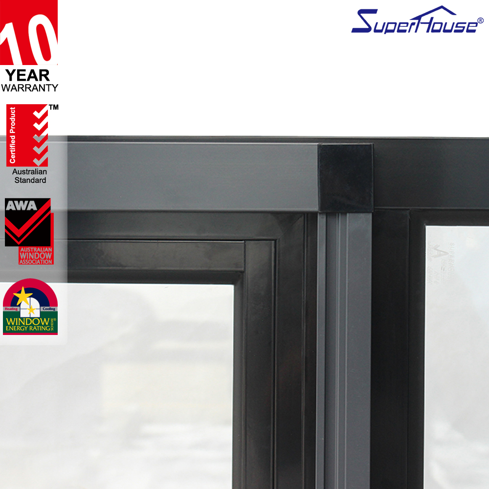 AAMA IGCC Certified Aluminum Casement Window Comply With California Title 24 AAMA Standard Powder Coating  Energy Saving